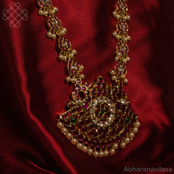High Quality Bharatnatyam Long Necklace/Haram - Image 2