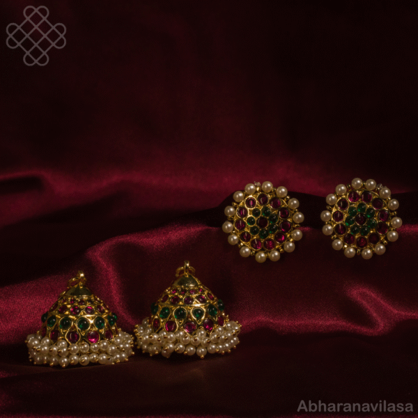 High Quality - Kempu BIG Jhumka - Image 2