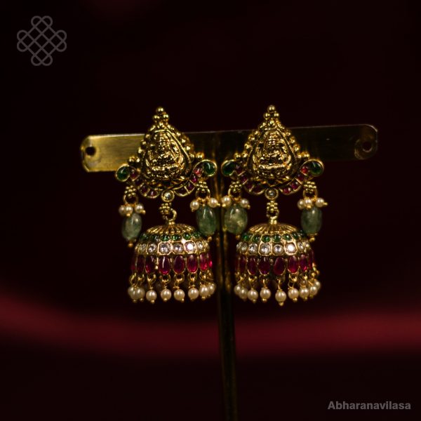 Kempu temple jewellery - Short Necklace - Image 3
