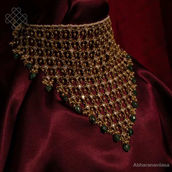 Jadau Kundan layered Short Necklace