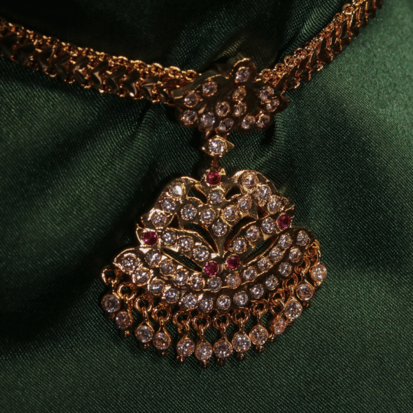 Traditional panchaloha attigai/necklace - Image 2