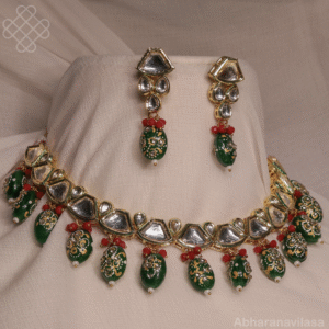 Short necklace (kundan)