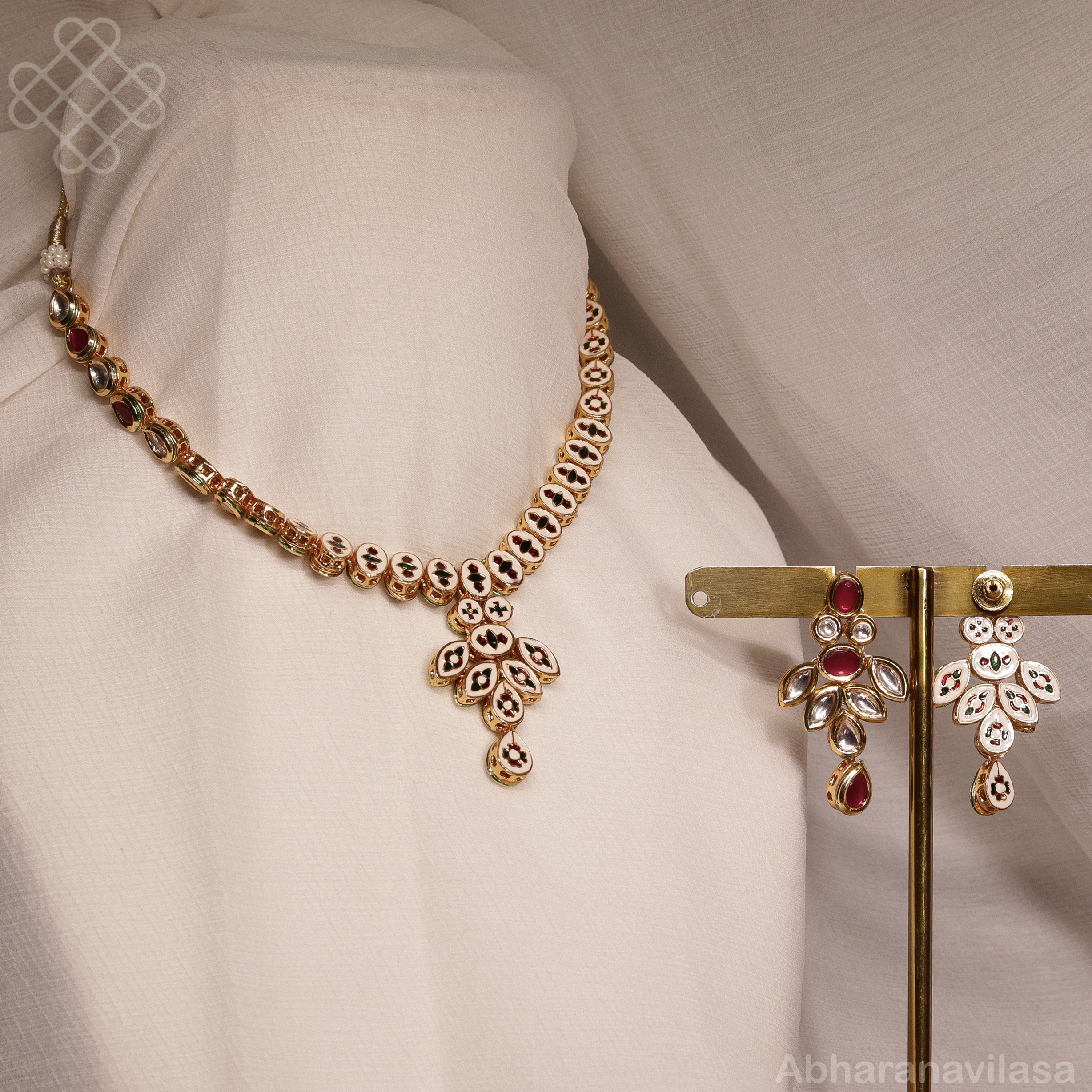 Short necklace (kundan) - Image 3