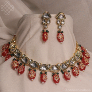 Short necklace (kundan)