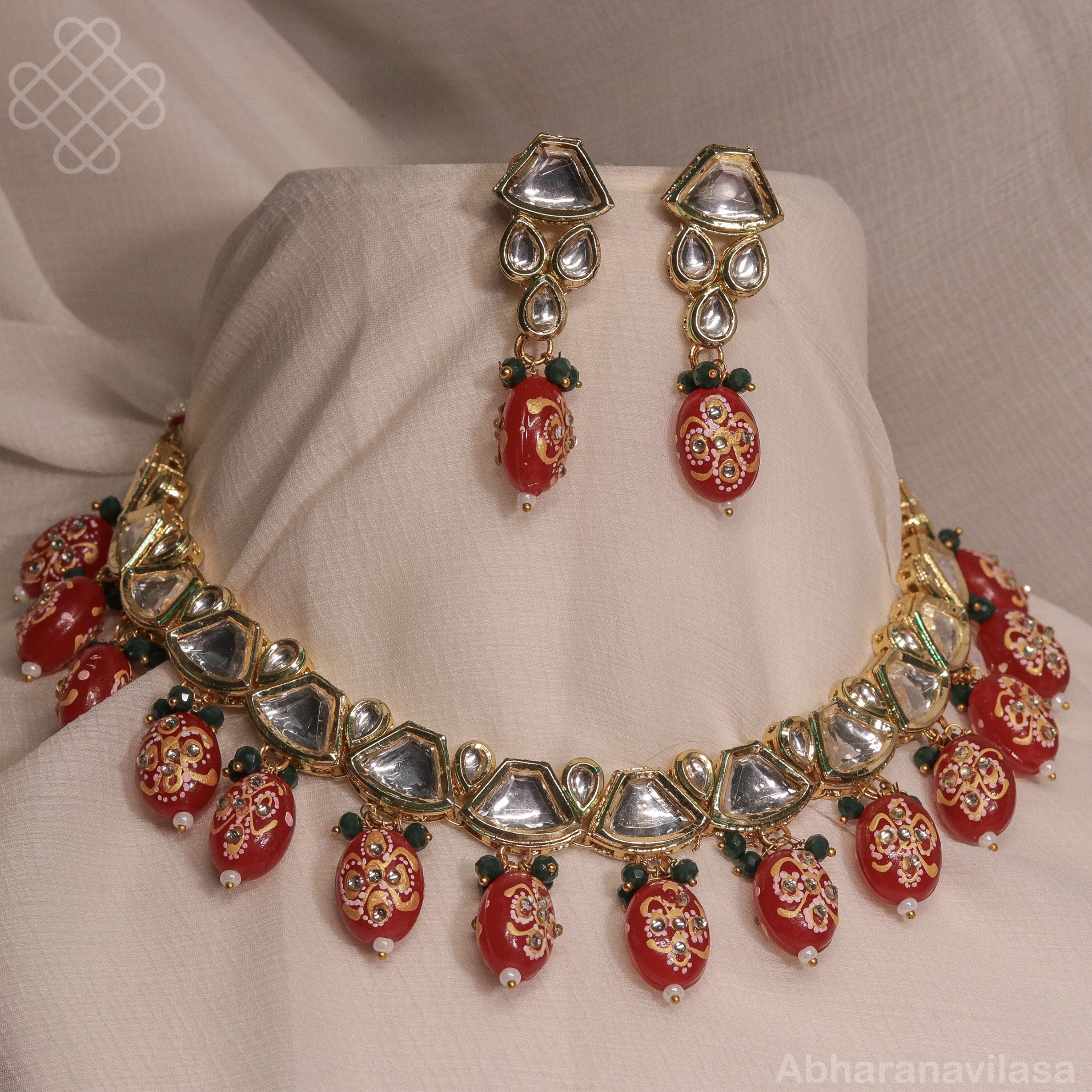 Short necklace (kundan)