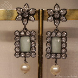Kundan earrings (Victorian polish)